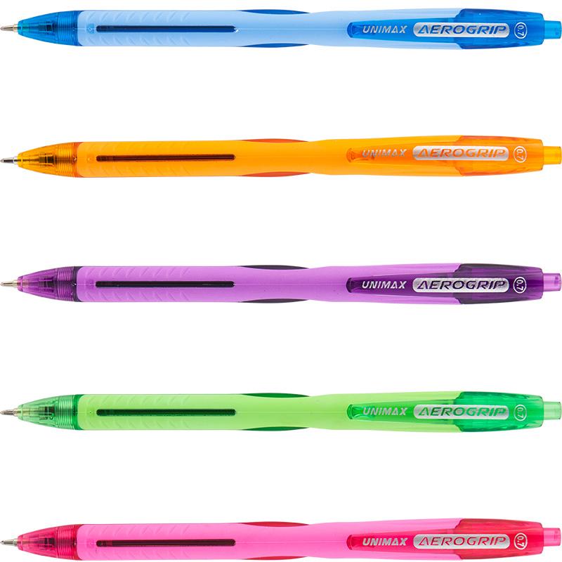 Ручка кулькова автом. Unimax Aerogrip-2, синя (UX-137-02)